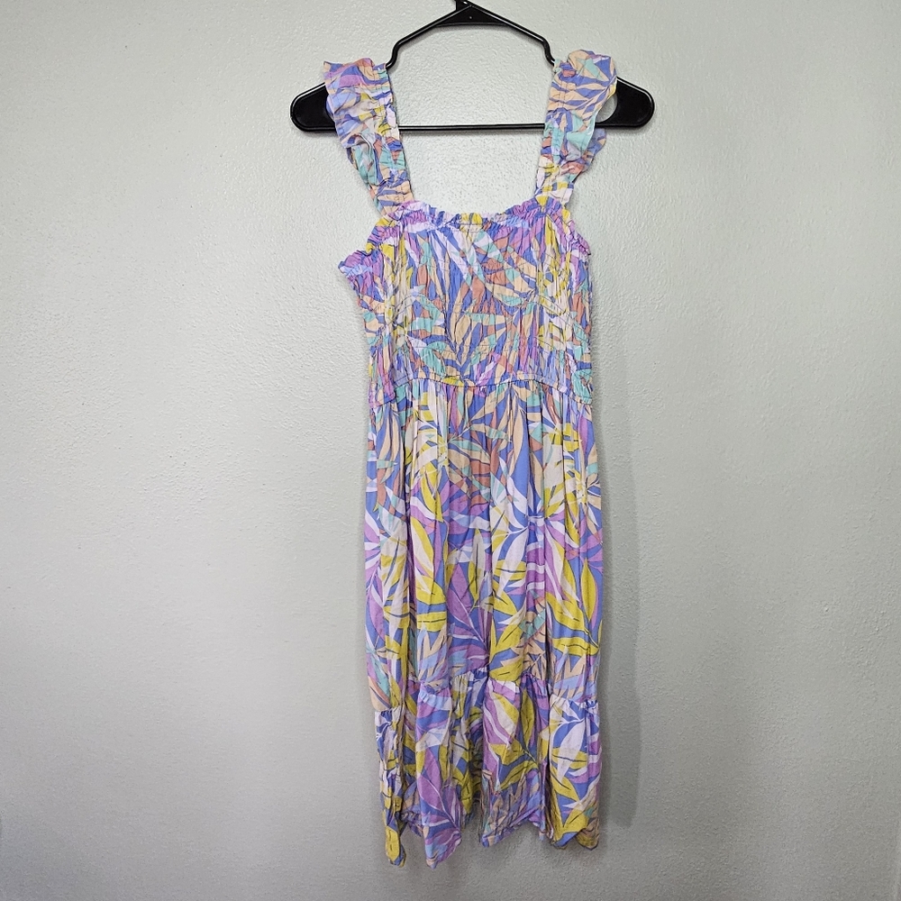 Wonder Nation Kids Dress - Purple, Yellow, Blue Floral
